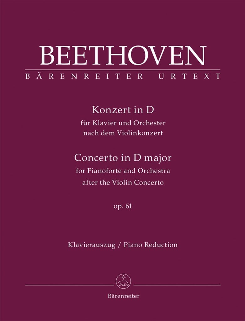Concerto for Piano & Orch after the Violin Conc.